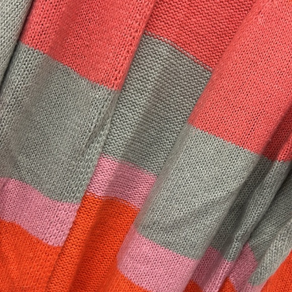 PrettyLittleThing Womens Color Block Open Cardigan Balloon Sleeves Mid Length M - Picture 5 of 10